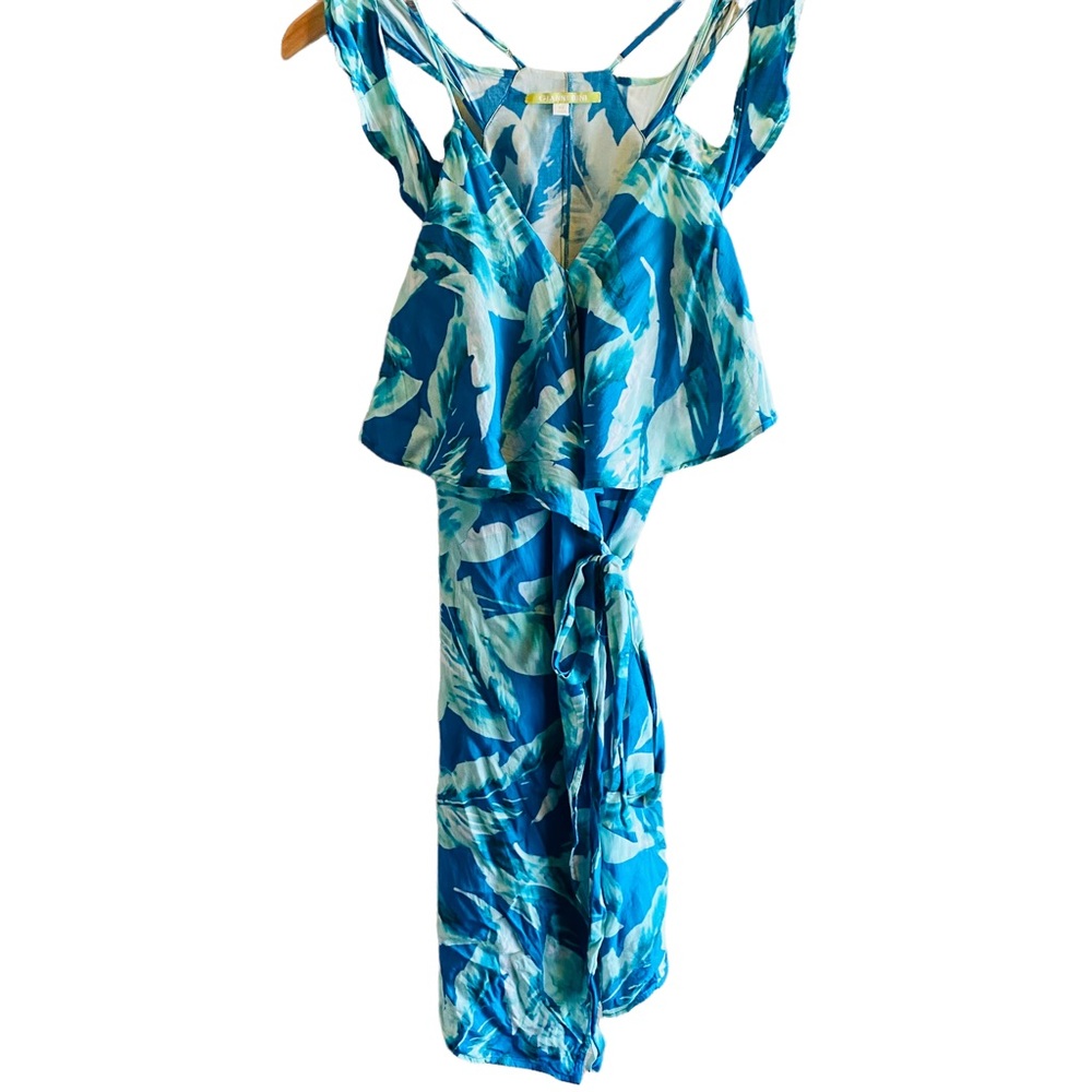 ⭐️ Gianni Bini Amy Palm Print Wrap Dress - Picture 3 of 7